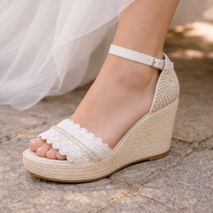 Cuñas o Alpargatas de Novia Modelo 296.