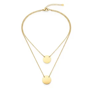COLLAR DOBLE MONEDAS (personalizable)