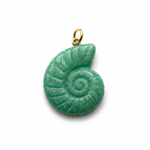 CHARM CARACOLA AMAZONITA NATURAL