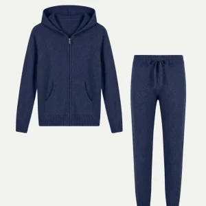 Conjunto de Firma Azul Marino con Capucha