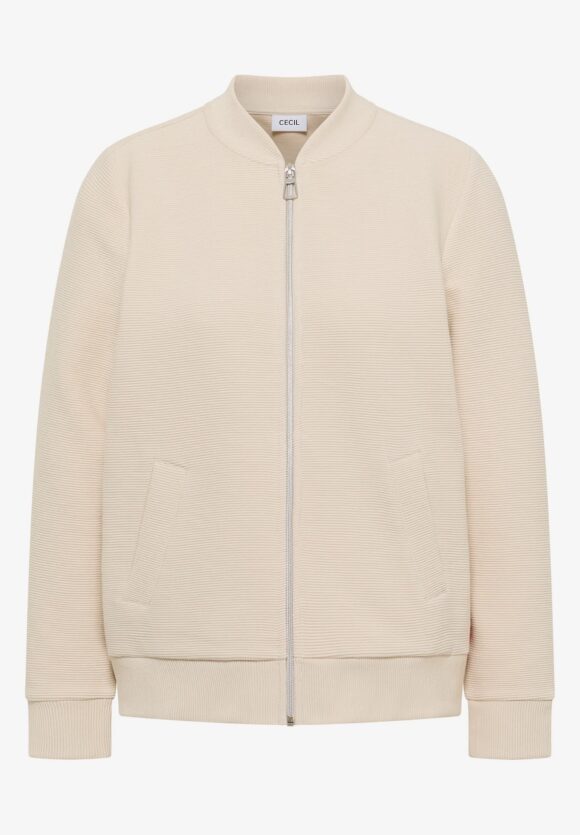 Chaqueta beige detalle naranja - Imagen 6