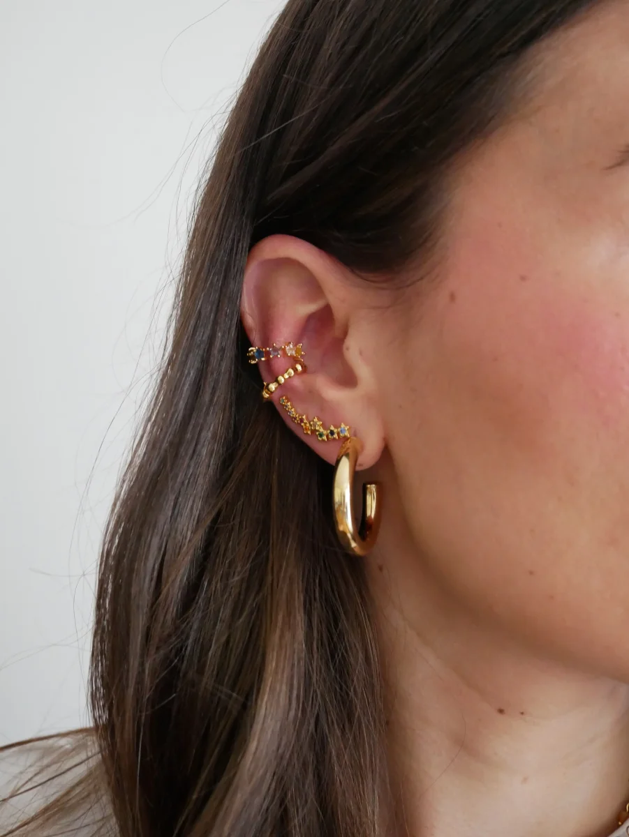 EAR CUFF ESTRELLAS MULTICOLOR (UNIDAD) - Imagen 3