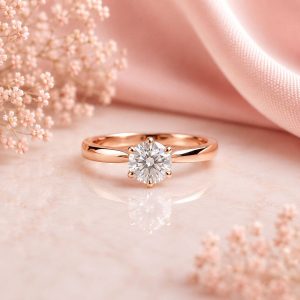 Anillo Olivia moisanita 1.0ct con certificado GRA