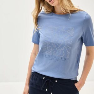 Camiseta Santorini azul