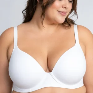 Bra Curvy Sin Costura Liso Copa D Talla 38 Invisible Realce