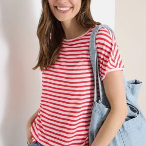 Camiseta rayas rojo