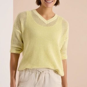 Jersey crochet amarillo