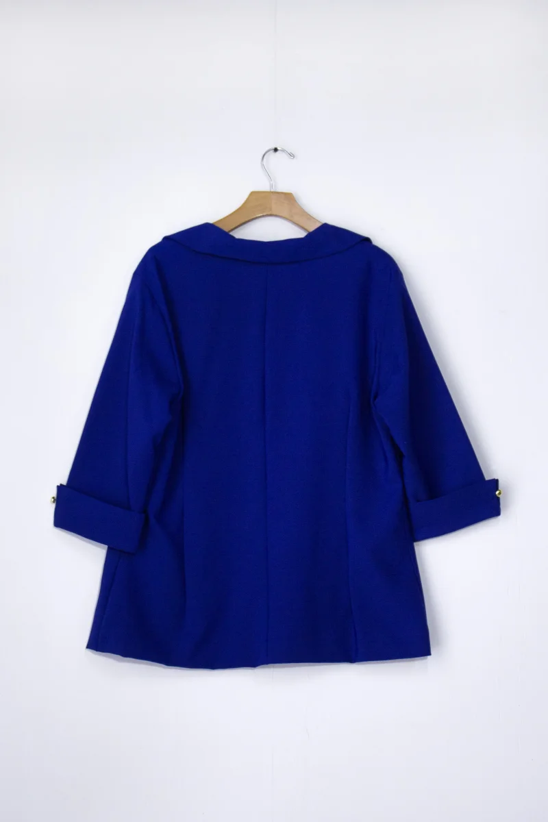 Blazer Curvy Elegante Oficina Forro Stretch Fit Relajado - Imagen 5