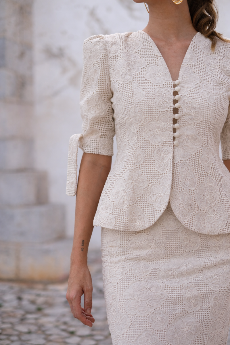 Falda y top perfecto para comunión o bautizo - Imagen 4