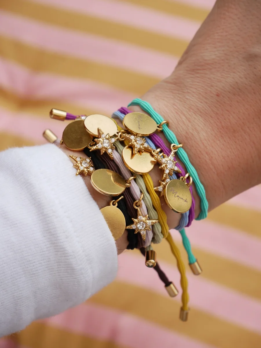 PULSERA ESTRELLITA CIRCONITAS (personalizable) - Imagen 2