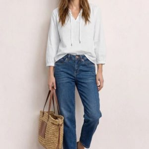 Blusa blanca bordado