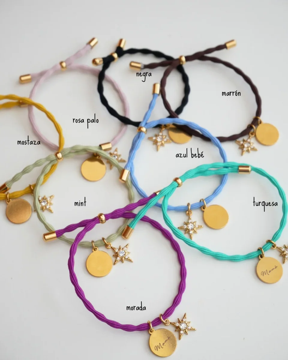 PULSERA ESTRELLITA CIRCONITAS (personalizable) - Imagen 3