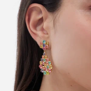 pendiente de color fiesta alta joyería