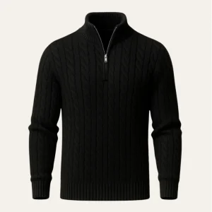 Sero Zip Knit Black