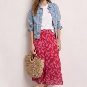 Falda gasa estampada