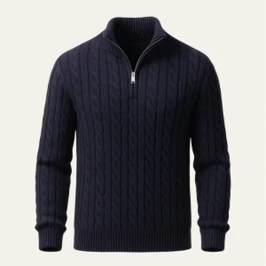 Sero Zip Knit Navy