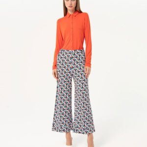 Pantalón punto recto Estampado