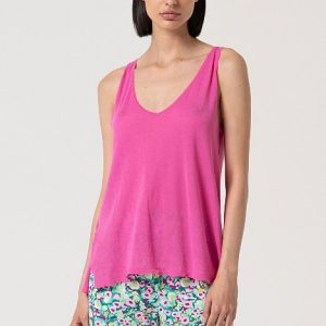 Top tirante rosa