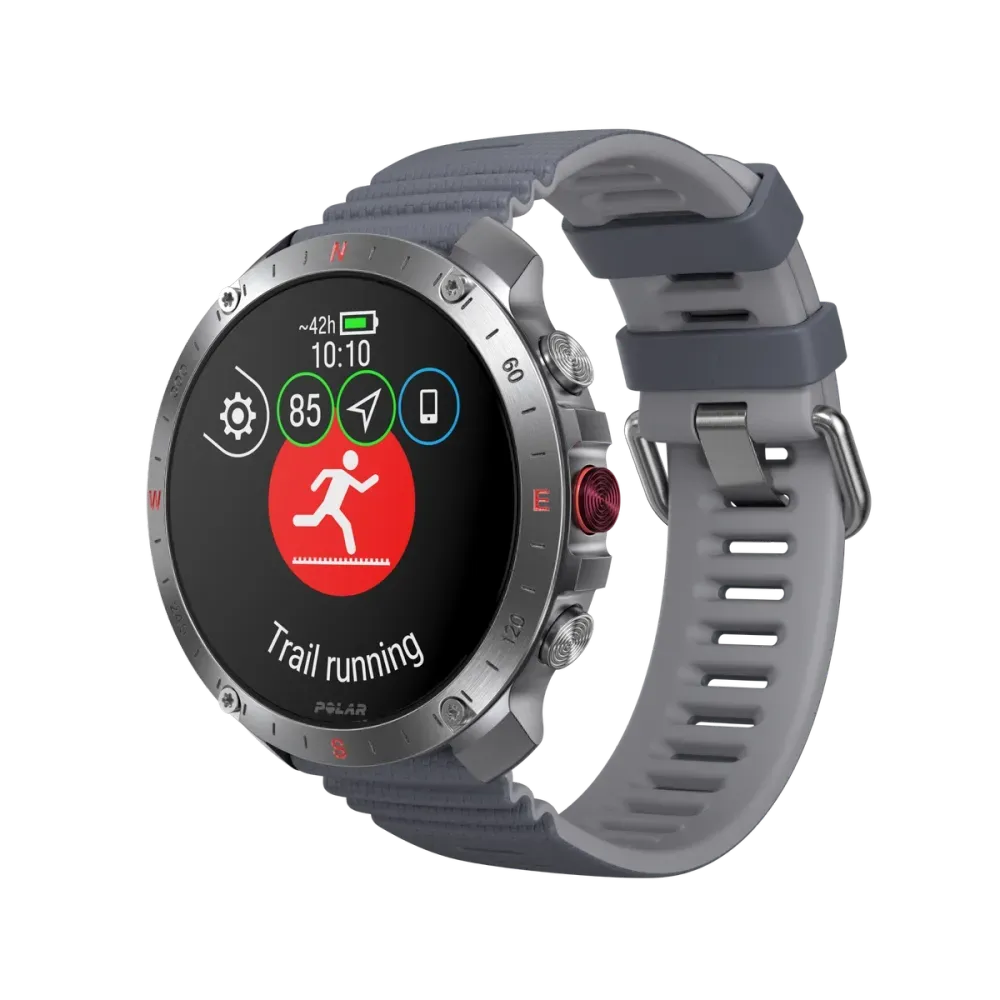 Polar Grit X2 Pro Premium Outdoor Multisport Watch Color: Stone Gray