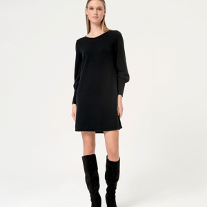 Vestido punto negro