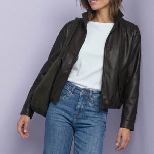 Bomber polipiel marrón