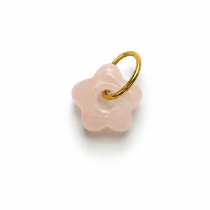 CHARM FLOR CUARZO ROSA NATURAL