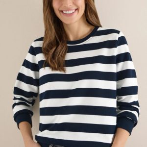 Sudadera rayas marino