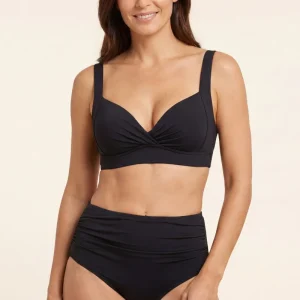 Bikini de tiro alto con top cruzado