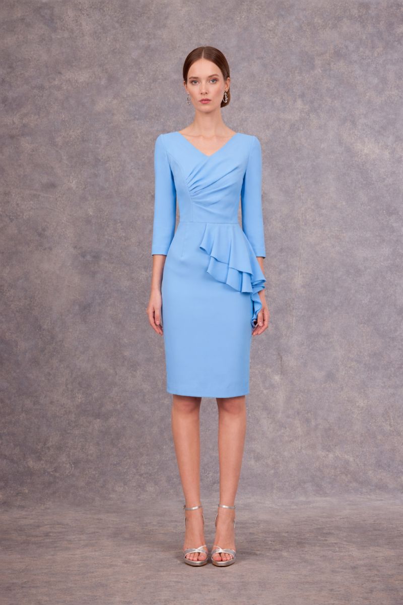 Vestido Elegante con Manga Especial invitada tarde. - Imagen 3