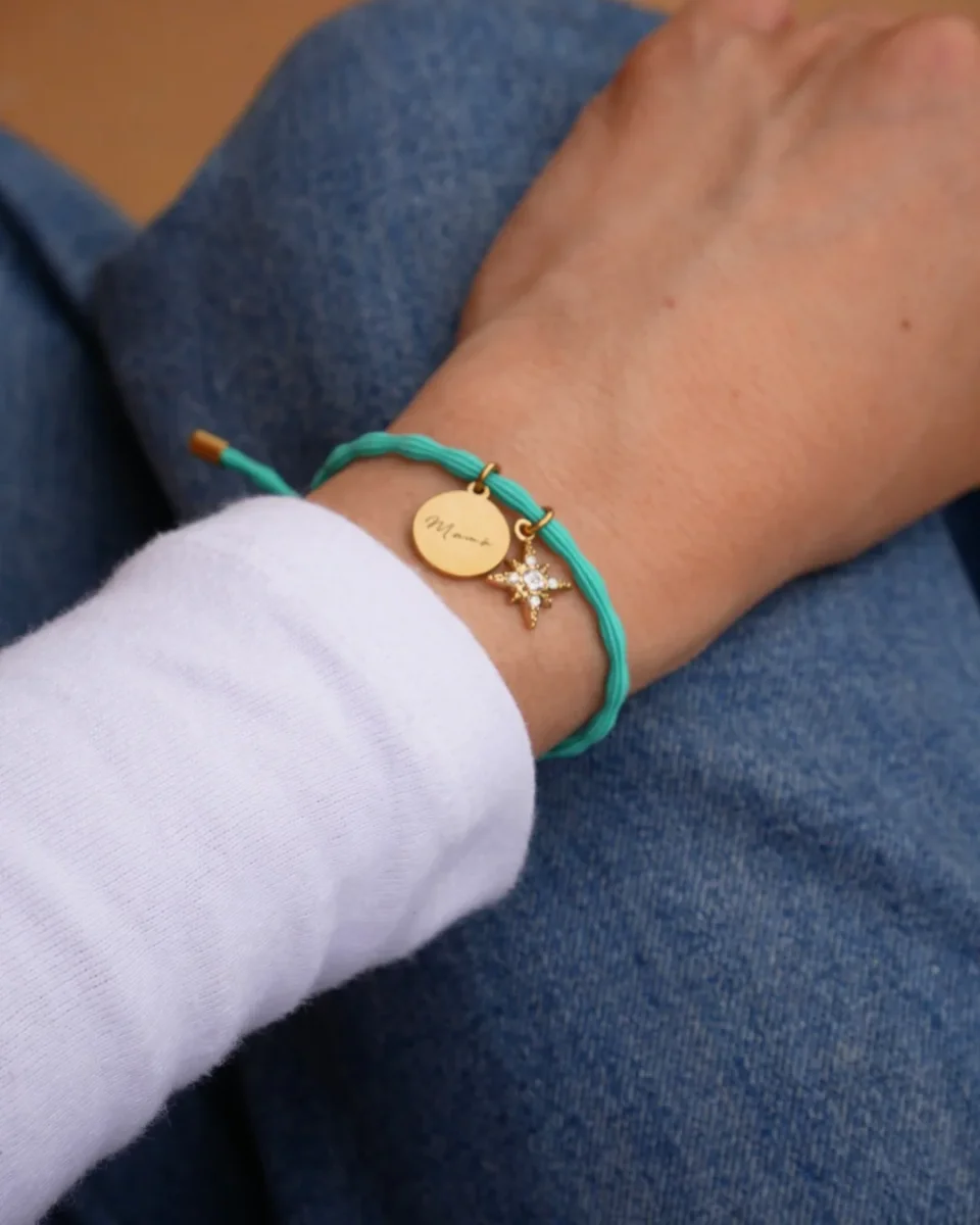 PULSERA ESTRELLITA CIRCONITAS (personalizable) - Imagen 4