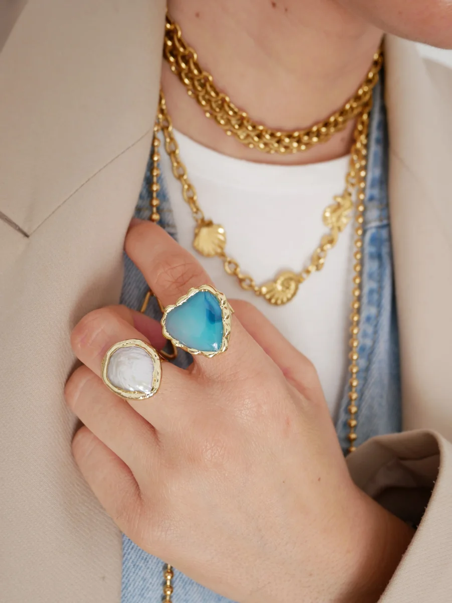 ANILLO AGATA AZUL - Imagen 3