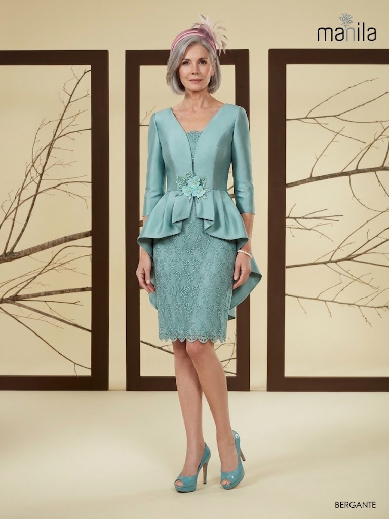 Vestido corto de mikado con falda de encaje