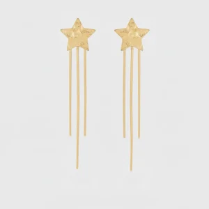 PENDIENTES ESTRELLA LARGOS (par)