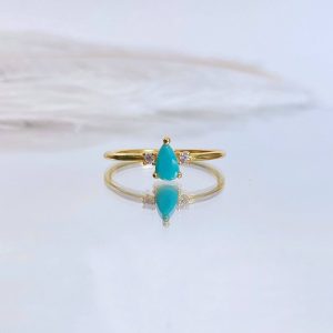 Anillo con Turquesa Natural