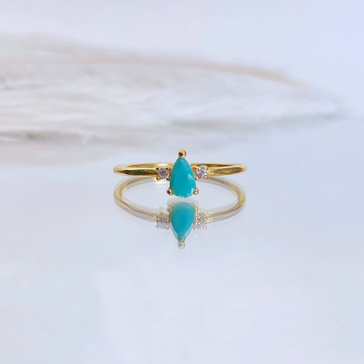Anillo con Turquesa Natural - Imagen 2