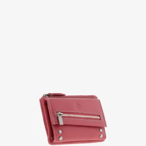 Satine — Cartera pequeña con cremallera exterior