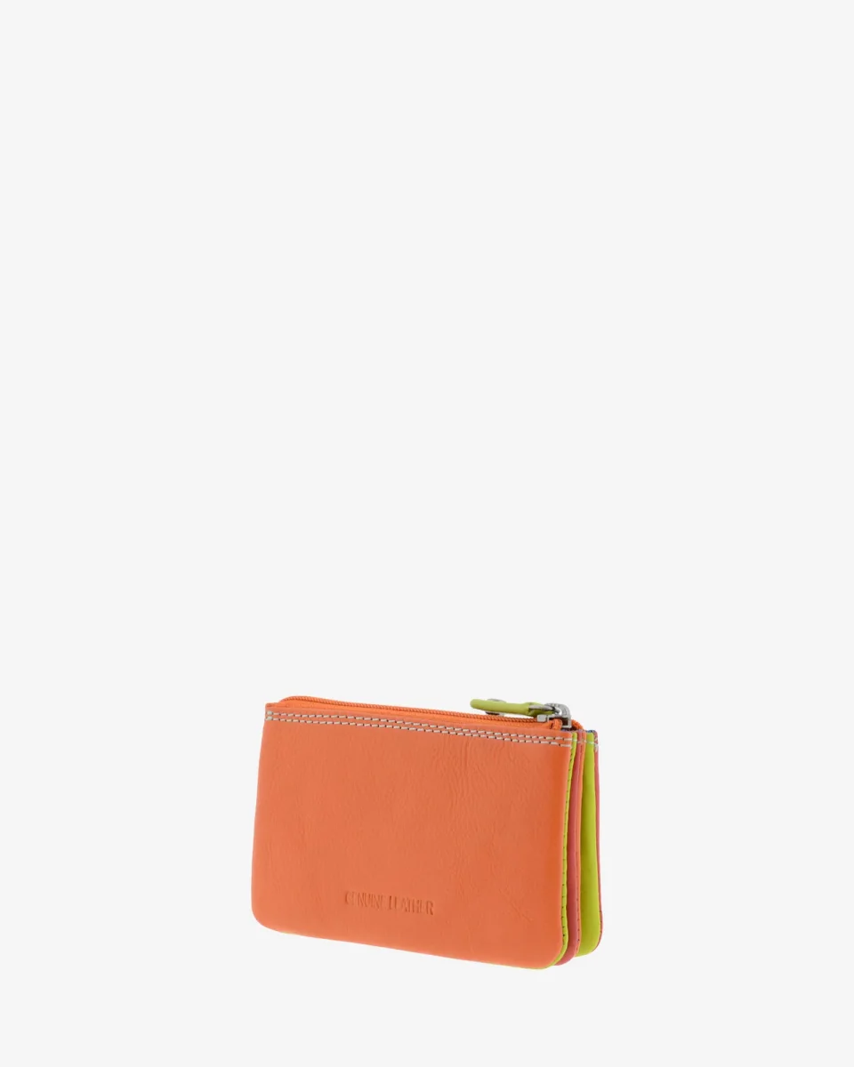 Básicos atemporales — Monedero triple combinado con cremallera - Imagen 3