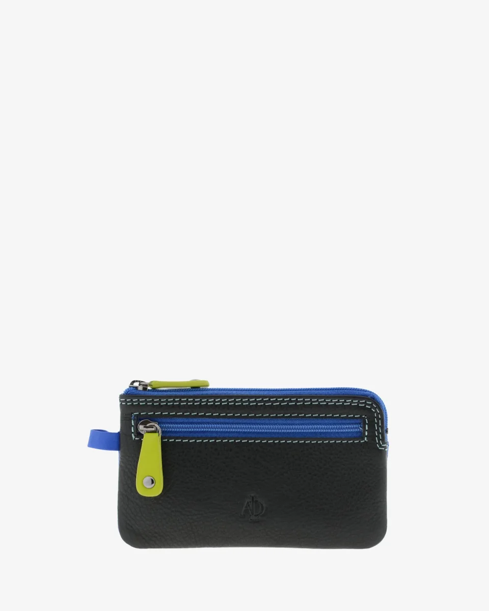 Básicos atemporales — Monedero fino combinado con doble cremallera - Imagen 8