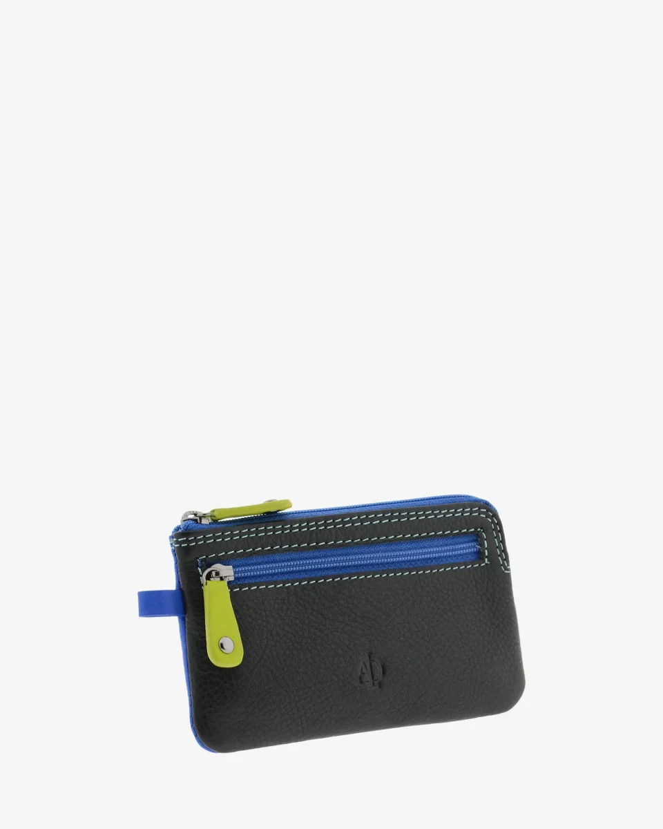Básicos atemporales — Monedero fino combinado con doble cremallera - Imagen 9