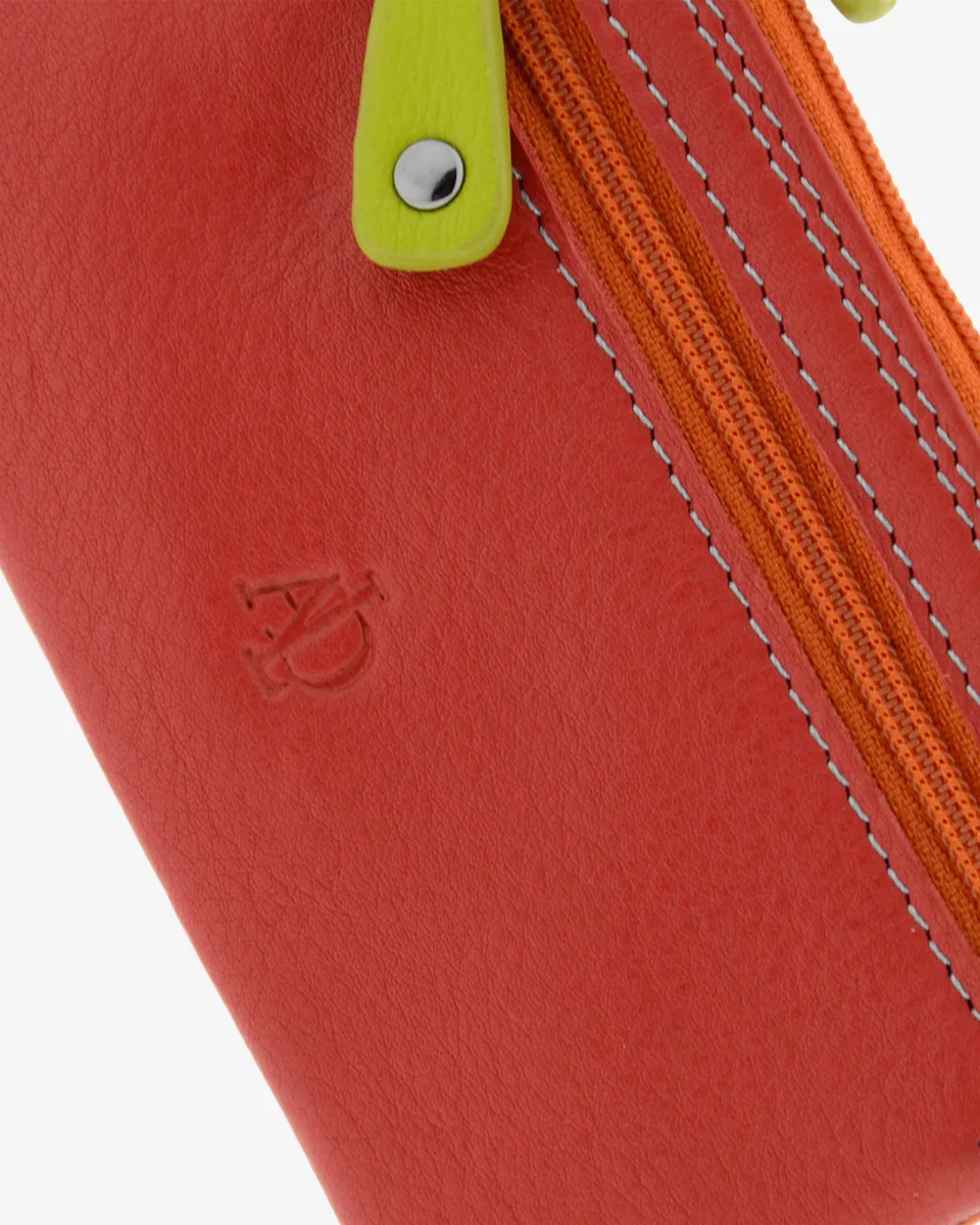 Básicos atemporales — Monedero fino combinado con doble cremallera - Imagen 7