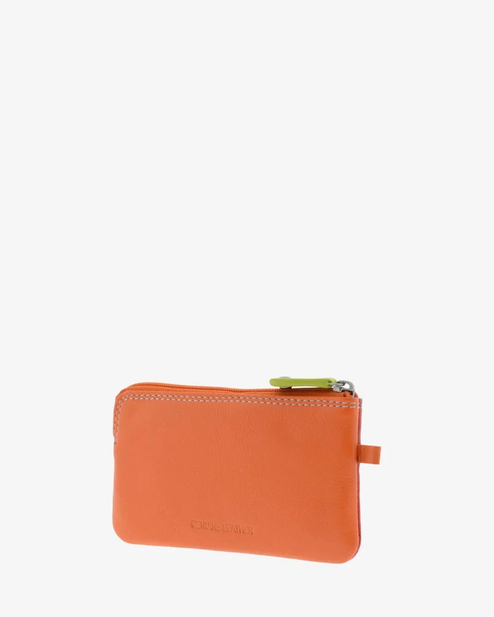 Básicos atemporales — Monedero fino combinado con doble cremallera - Imagen 5