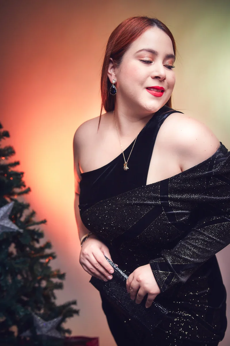 Vestido Curvy Terciopelo Brillo Dorado Statement Eventos Gala - Imagen 9