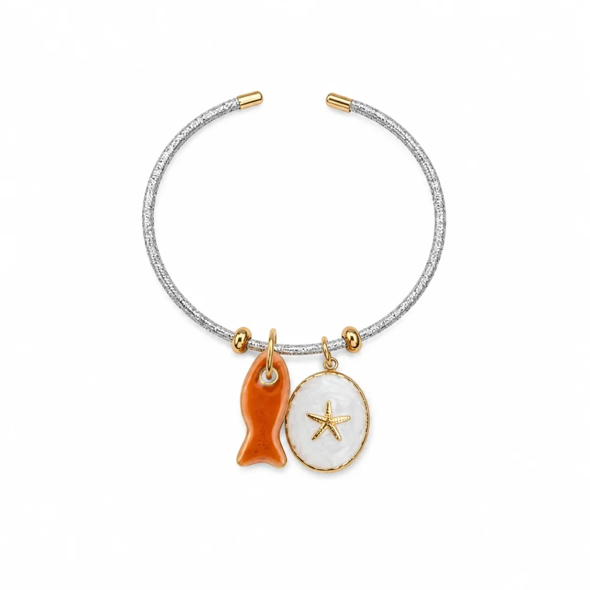 PULSERA NYLON PLATEADO - Imagen 3