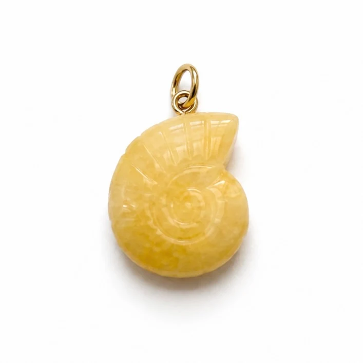 CHARM CARACOLA CITRINA NATURAL - Imagen 2