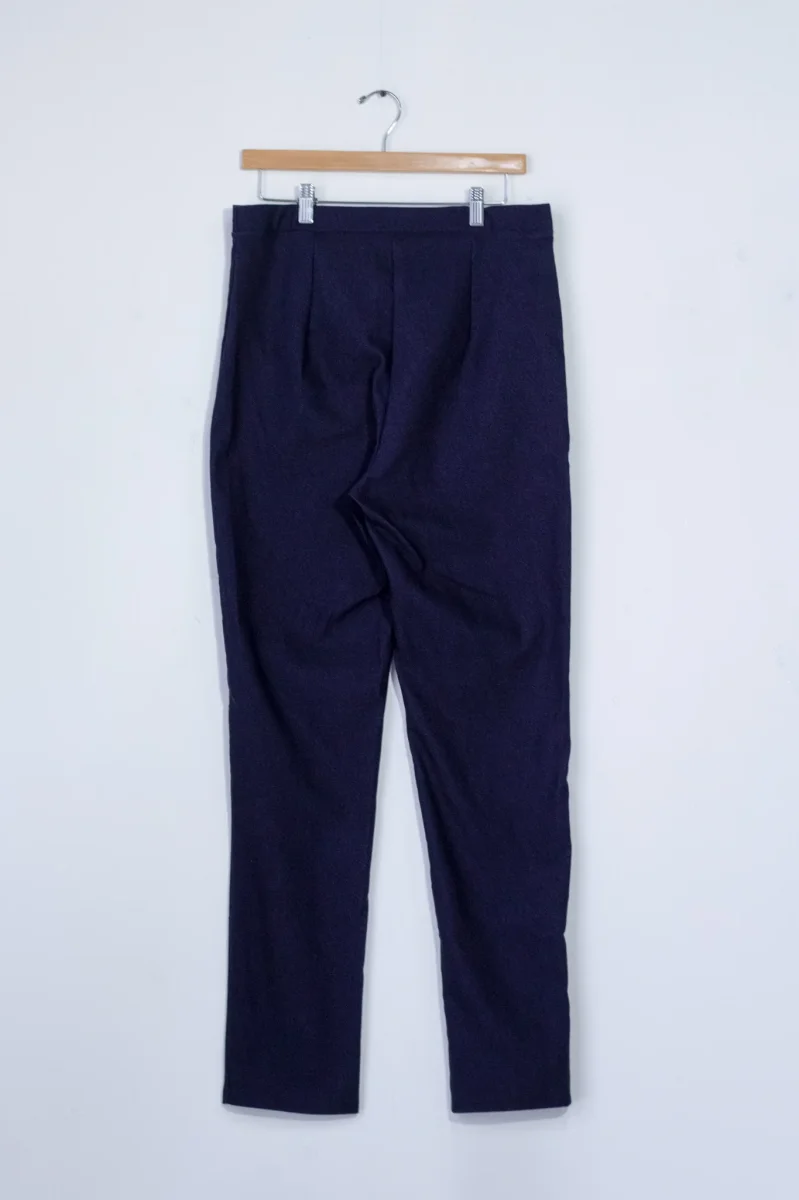 Pantalón Curvy Capri Liso Denim Mezclilla Estiliza Pierna - Imagen 3