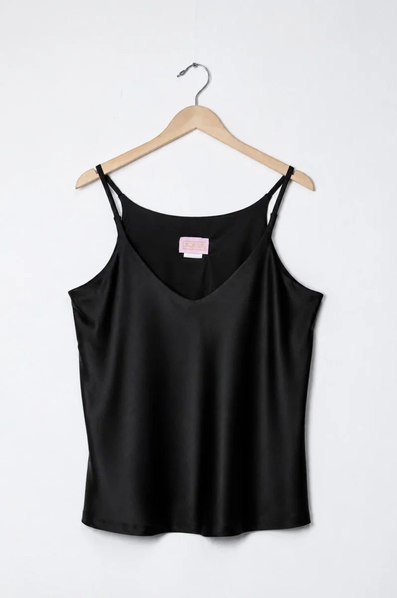 Blusa Curvy Tirantes Satín Brillo Sutil Clásica Femenina - Imagen 2