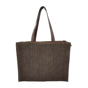 Bolso Simil Rafia Ca. K4391-16 Chocolate