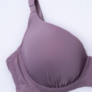 Brasier Curvy Liso Lila Soft Touch Realce Natural Versátil