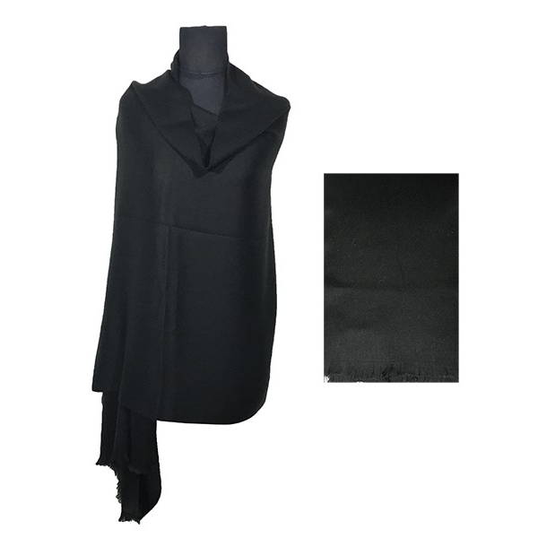 BUFANDÓN XXL PLUS LISO FA. NEGRO