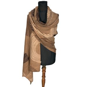 Pashmina importada CH. EC23-004-Tostado